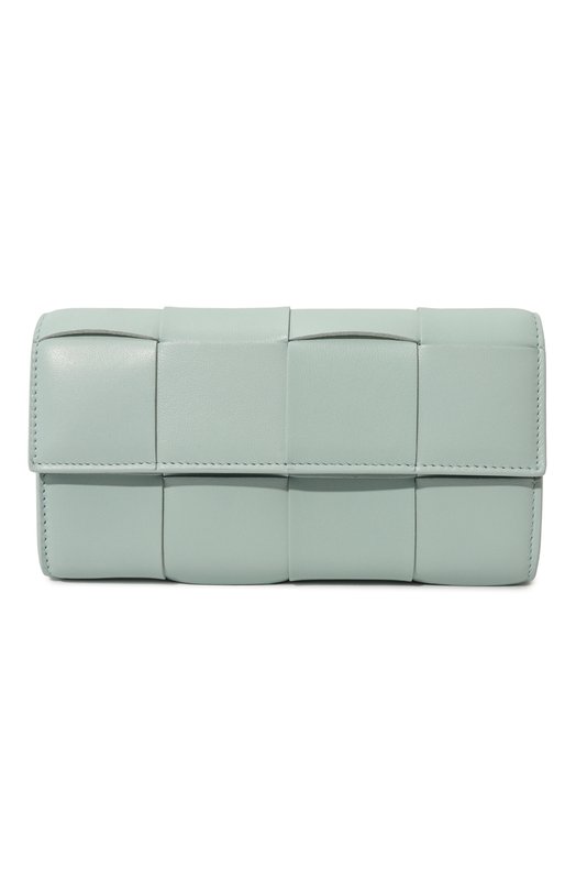 Кожаный кошелек Bottega Veneta 742694/VCQC4 Голубой 742694/VCQC4