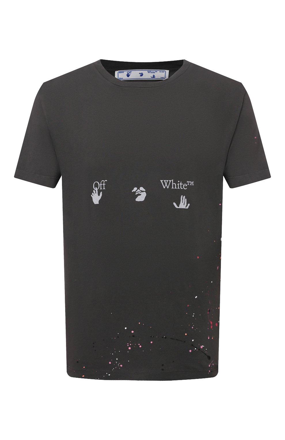 Хлопковая футболка OFF-WHITE, арт. 0MAA027S21JER002, фото 1