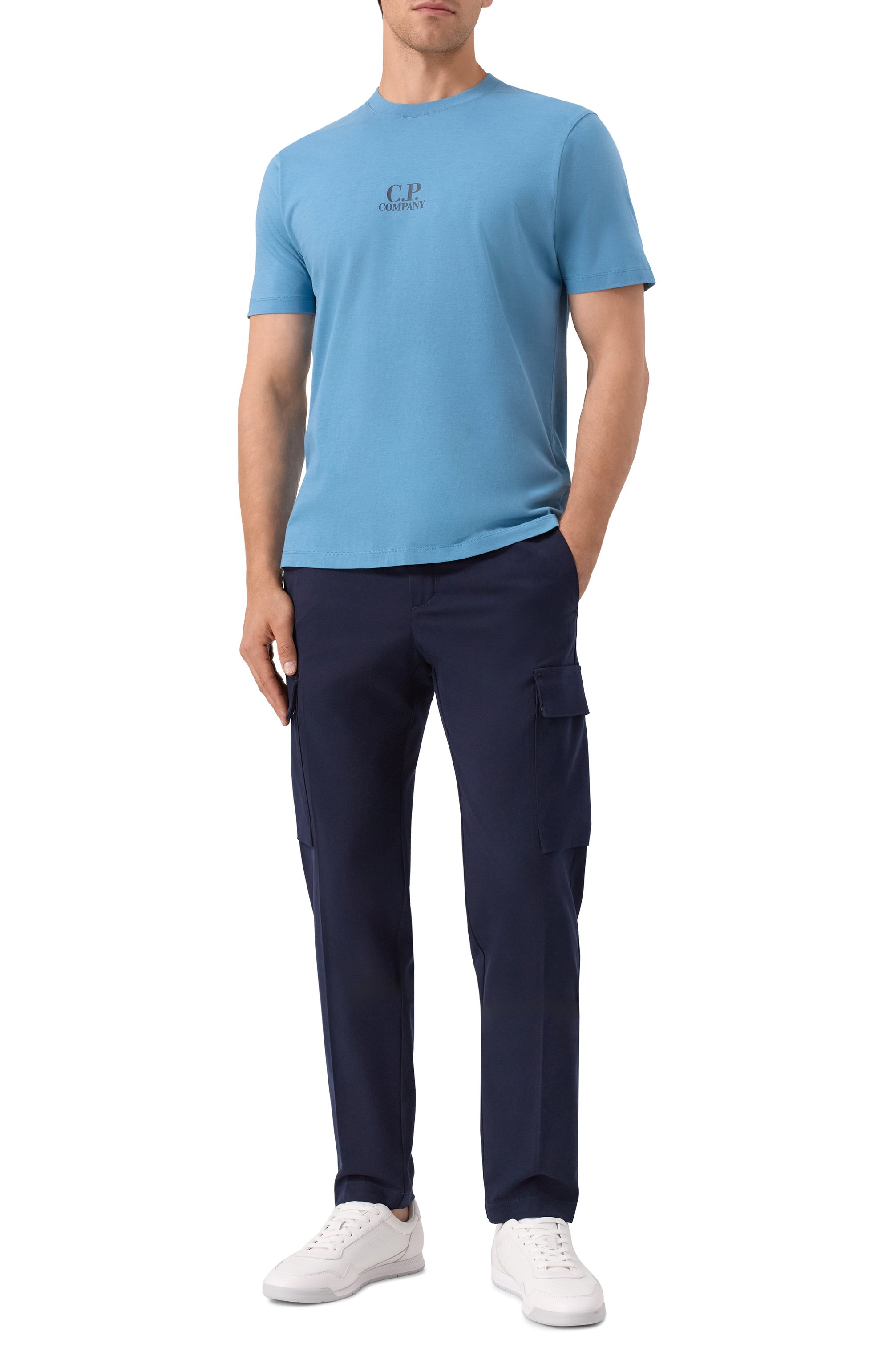 Хлопковая футболка C.P. COMPANY, арт. 19CMTS106A006586W, фото 2