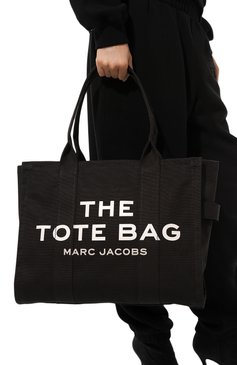 Женская сумка the tote bag MARC JACOBS (THE) черного цвета, арт. M0016156 | Фото 2 (Сумки-технические: Сумки-шопперы; Материал: Текстиль; Размер: large; Материал сплава: Проставлено; Драгоценные камни: Проставлено; Нос: Не проставлено)