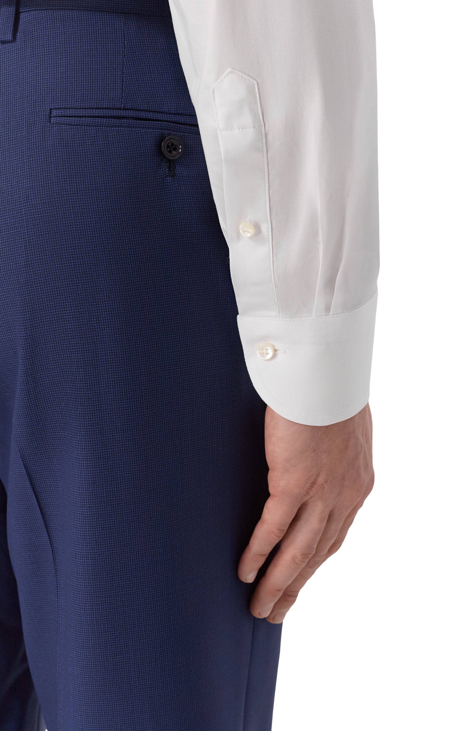 Хлопковая сорочка CANALI белого цвета по цене 26350 руб., арт. CCLX018/GA03288, фото 5 Хлопковая сорочка CANALI, арт. CCLX018/GA03288, фото 5