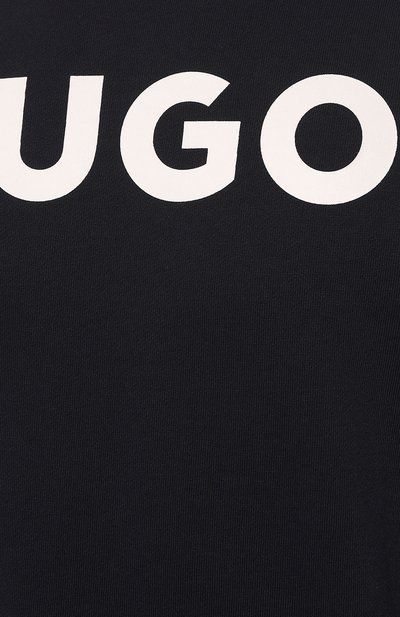 Хлопковый свитшот HUGO синего цвета по цене 12500 руб., арт. 50477328, фото 5 Хлопковый свитшот HUGO, арт. 50477328, фото 5