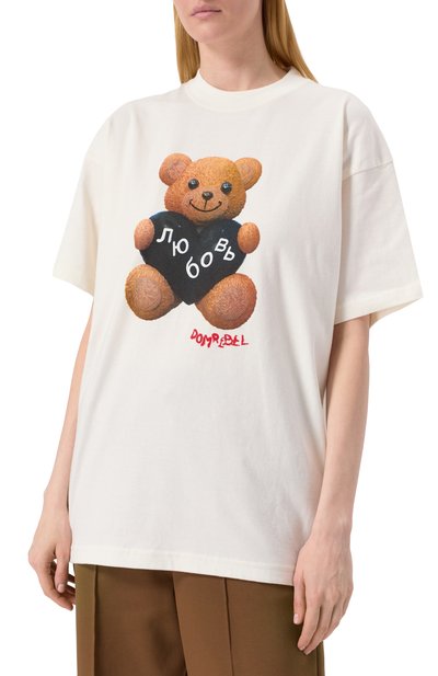 Хлопковая футболка DOMREBEL, арт. L0VEBEAR/T-SHIRT, фото 3