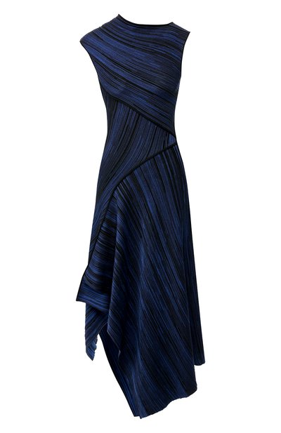 Женское платье асимметричного кроя VICTORIA BECKHAM, арт. DR KNT 6875 MSS19 PAINTED JACQUARD