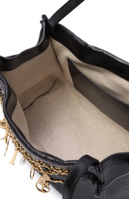 Сумка-тоут Chloé Charms Chloé CH25AS870P60 Чёрный  CH25AS870P60 Фото 5