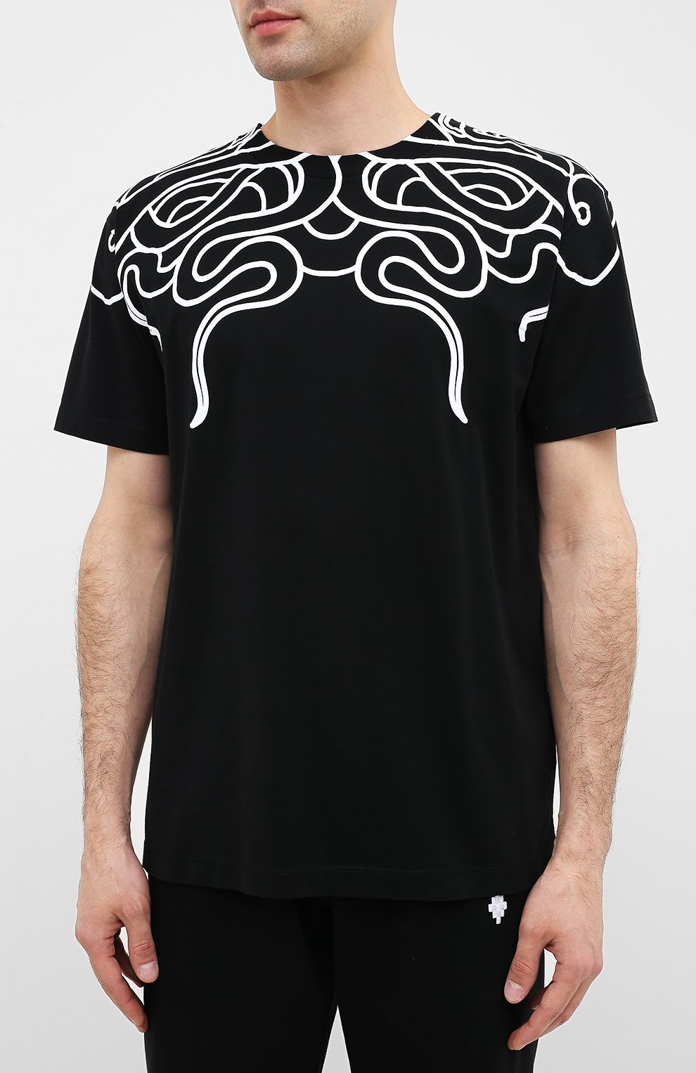 Хлопковая футболка MARCELO BURLON, арт. CMAA018E20JER007, фото 3