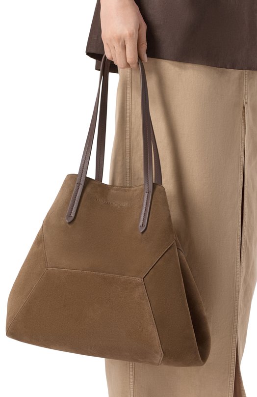 Сумка-тоут BC Duo Brunello Cucinelli MBDLD2571 Коричневый  MBDLD2571 Фото 2