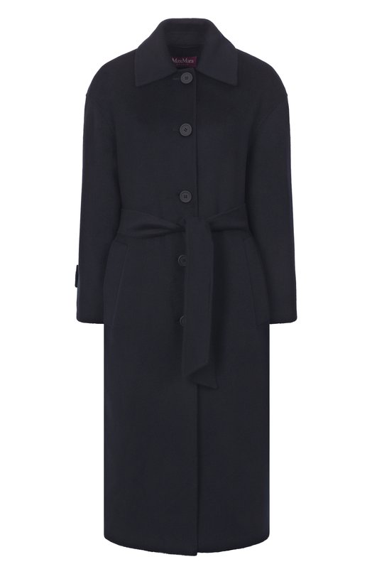 Пальто из шерсти и кашемира Max Mara Studio 0ZI0S0 Синий 0ZI0S0