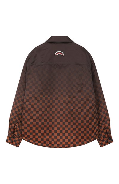 Мужская утепленная куртка-рубашка SPRAYGROUND, арт. SPY1561/G0RPEC0RE PADDED NYL0N JACKET CHECKERED