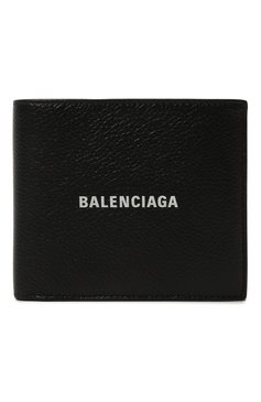 Мужской кожаное портмоне BALENCIAGA черного цвета, арт. 594315/1IZI3 | Фото 1 (Материал: Натуральная кожа; Материал сплава: Проставлено; Нос: Не проставлено)