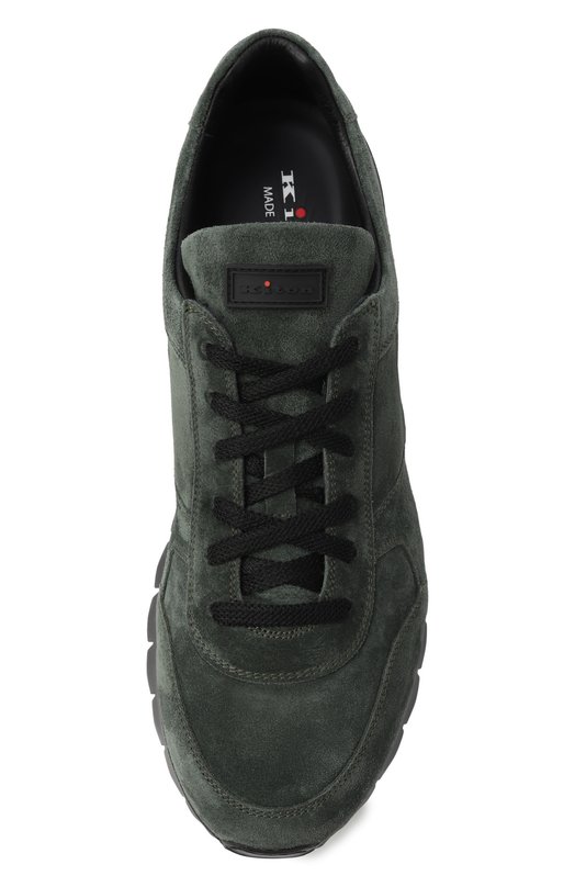Замшевые кроссовки Kiton USSA114N0010806 Хаки  USSA114N0010806 Фото 6