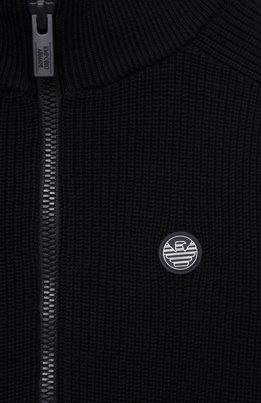 Хлопковый кардиган EMPORIO ARMANI темно-синего цвета по цене 20650 руб., арт. 3K4M60/4M18Z, фото 3 Хлопковый кардиган EMPORIO ARMANI, арт. 3K4M60/4M18Z, фото 3