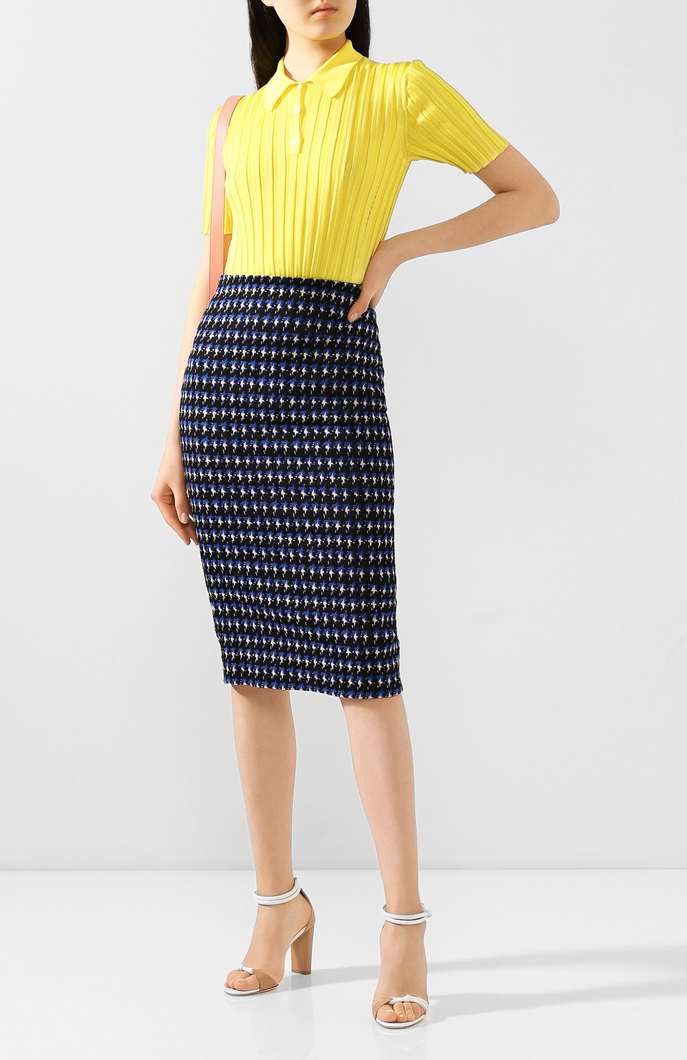 Хлопковая юбка VICTORIA BECKHAM, арт. 1120WSK000882A, фото 2