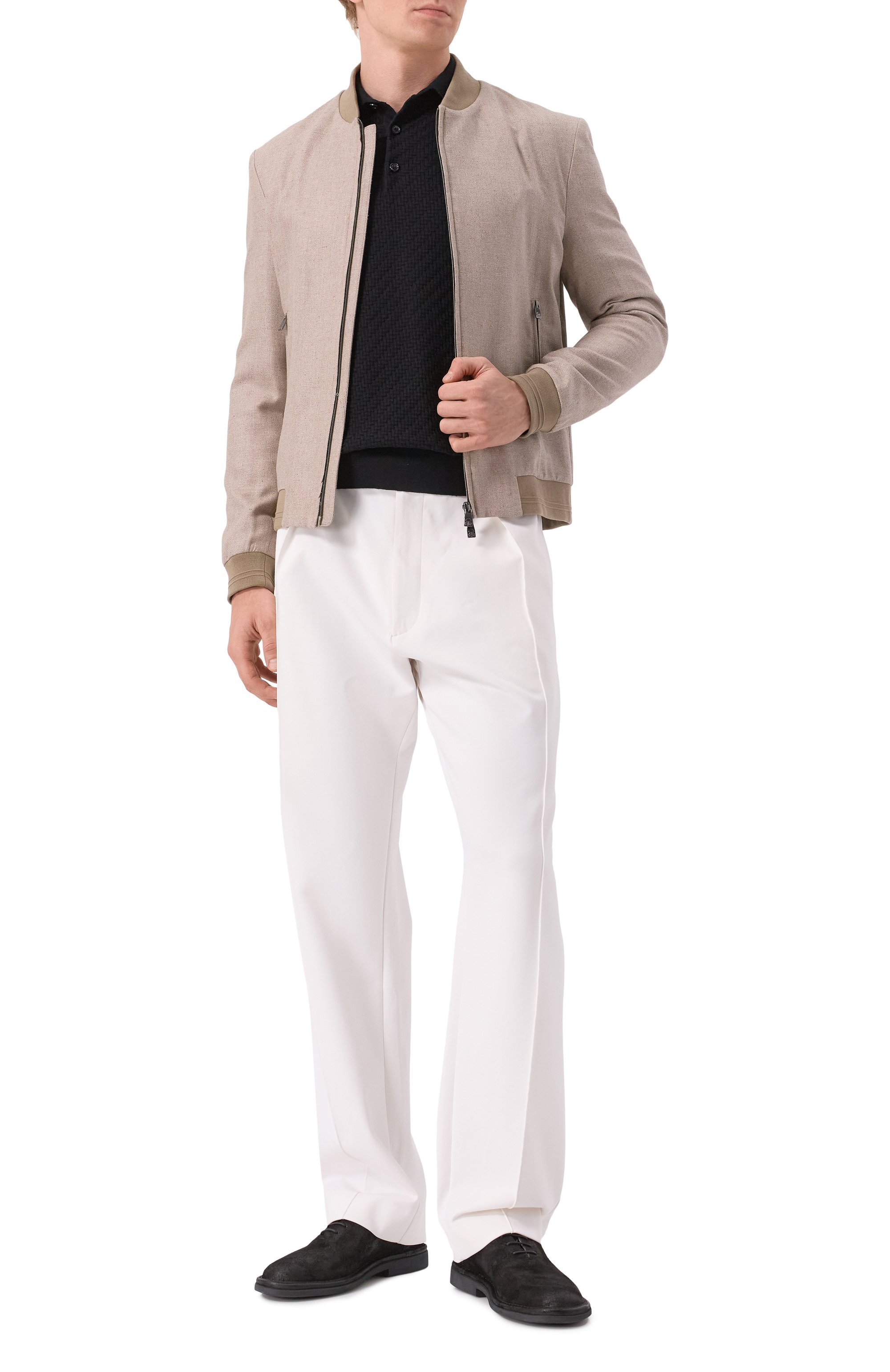 Поло из шелка и хлопка BRIONI, арт. UMR10L/PAK22, фото 2