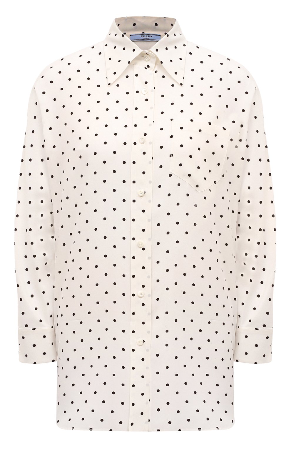 Шелковая рубашка PRADA, арт. P477E-1YHP-F0A72-211, фото 1