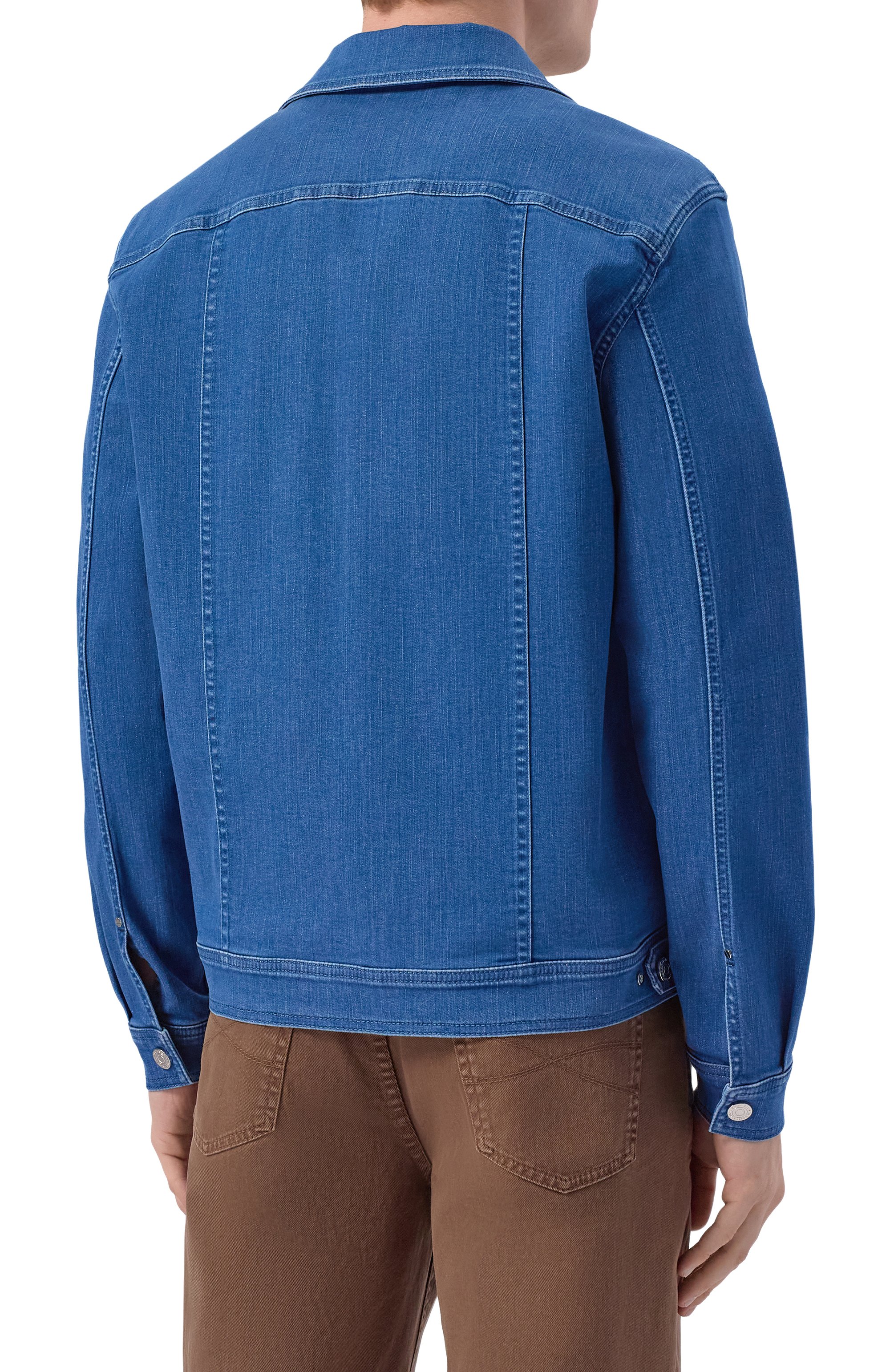 Джинсовая куртка STEFANO RICCI синего цвета по цене 275000 руб., арт. MFJ6203310/TR138L, фото 4 Джинсовая куртка STEFANO RICCI, арт. MFJ6203310/TR138L, фото 4