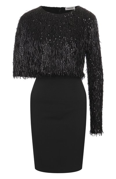 Женское платье с отделкой бисером и пайетками CHAPURIN, арт. D/20385/28763-М