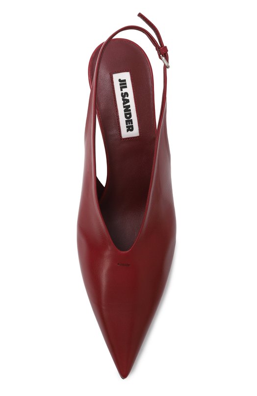 Кожаные туфли Jil Sander J15WP0128/P8226 Бордовый  J15WP0128/P8226 Фото 6