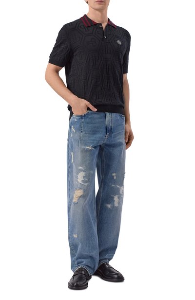 Хлопковое поло PHILIPP PLEIN, арт. SAFC MKK0322 PKN002N, фото 2