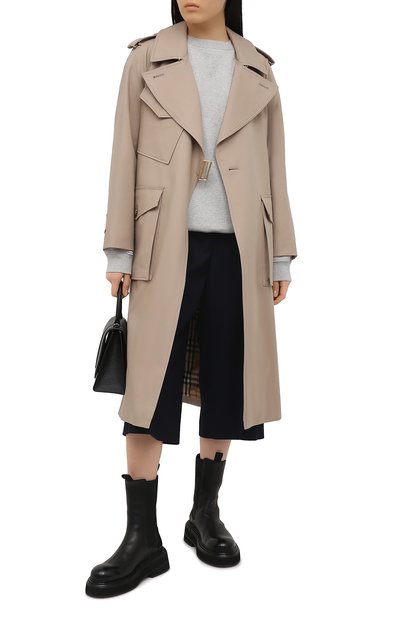 Хлопковый свитшот HELMUT LANG серого цвета по цене 22050 руб., арт. K10DW507, фото 2 Хлопковый свитшот HELMUT LANG, арт. K10DW507, фото 2