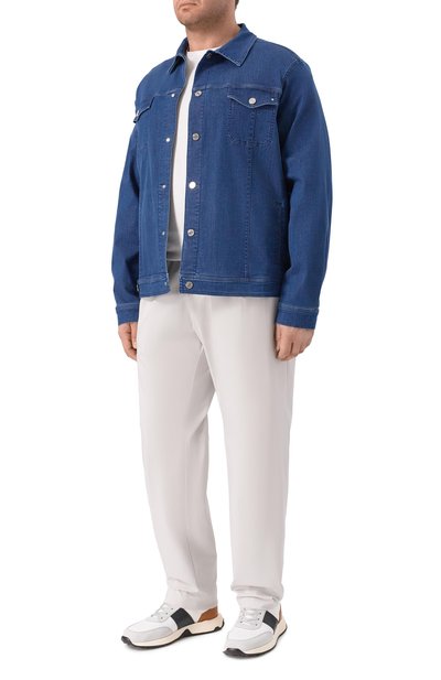 Брюки из лиоцелла и хлопка PAUL&SHARK, арт. 26414017, фото 2