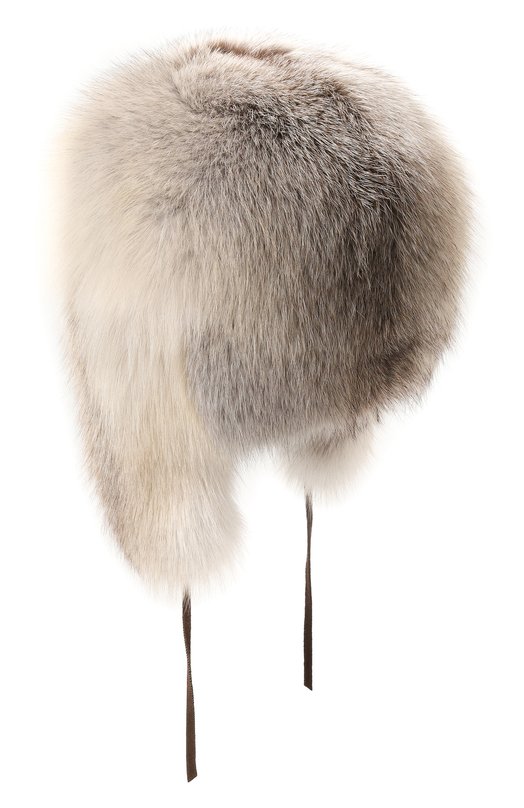 Меховая шапка-ушанка Рик из лисы FurLand 0222009010032600954 Бежевый  0222009010032600954 Фото 2