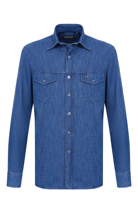 Джинсовая рубашка Stefano Ricci MC007565/EX3102 Синий MC007565/EX3102