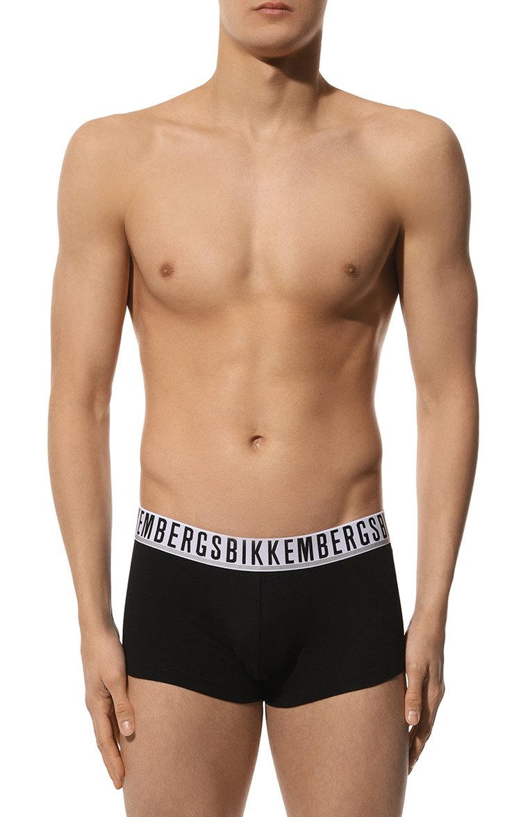 Мужские комплект из двух боксеров DIRK BIKKEMBERGS черного цвета, арт. BKK1UTR01BI/0UTLET AW22-23 | Фото 2 (Кросс-КТ: бельё; Материал сплава: Проставлено; Нос: Не проставлено; Материал внешний: Хлопок; Мужское Кросс-КТ: Трусы)