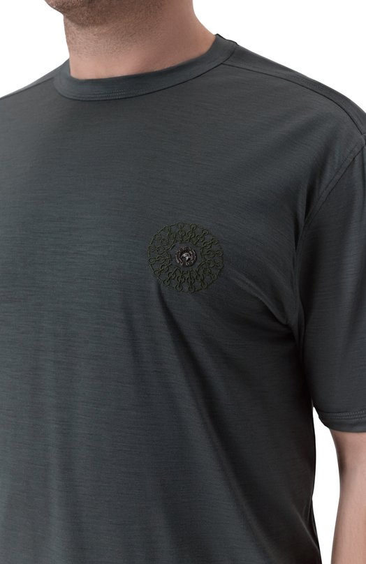 Шерстяная футболка Stefano Ricci MNH5404880/WV Зелёный  MNH5404880/WV Фото 5