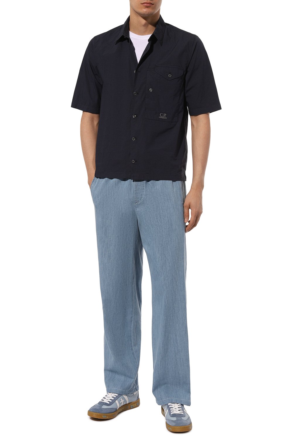 Хлопковая рубашка C.P. COMPANY, арт. 16CMSH208A005328G, фото 2