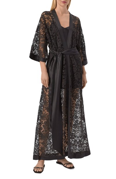 Женский шелковый халат CARINE GILSON, арт. SO0168BE