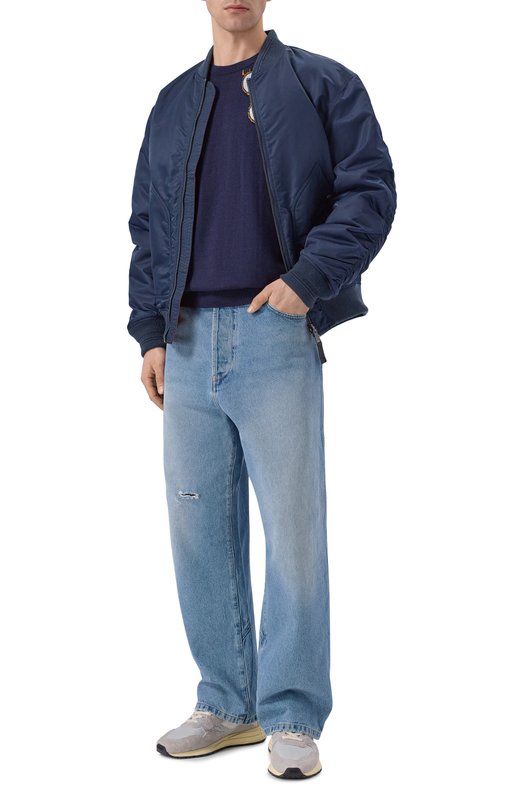 Шерстяной джемпер Moschino V0917/0200 Синий  V0917/0200 Фото 2