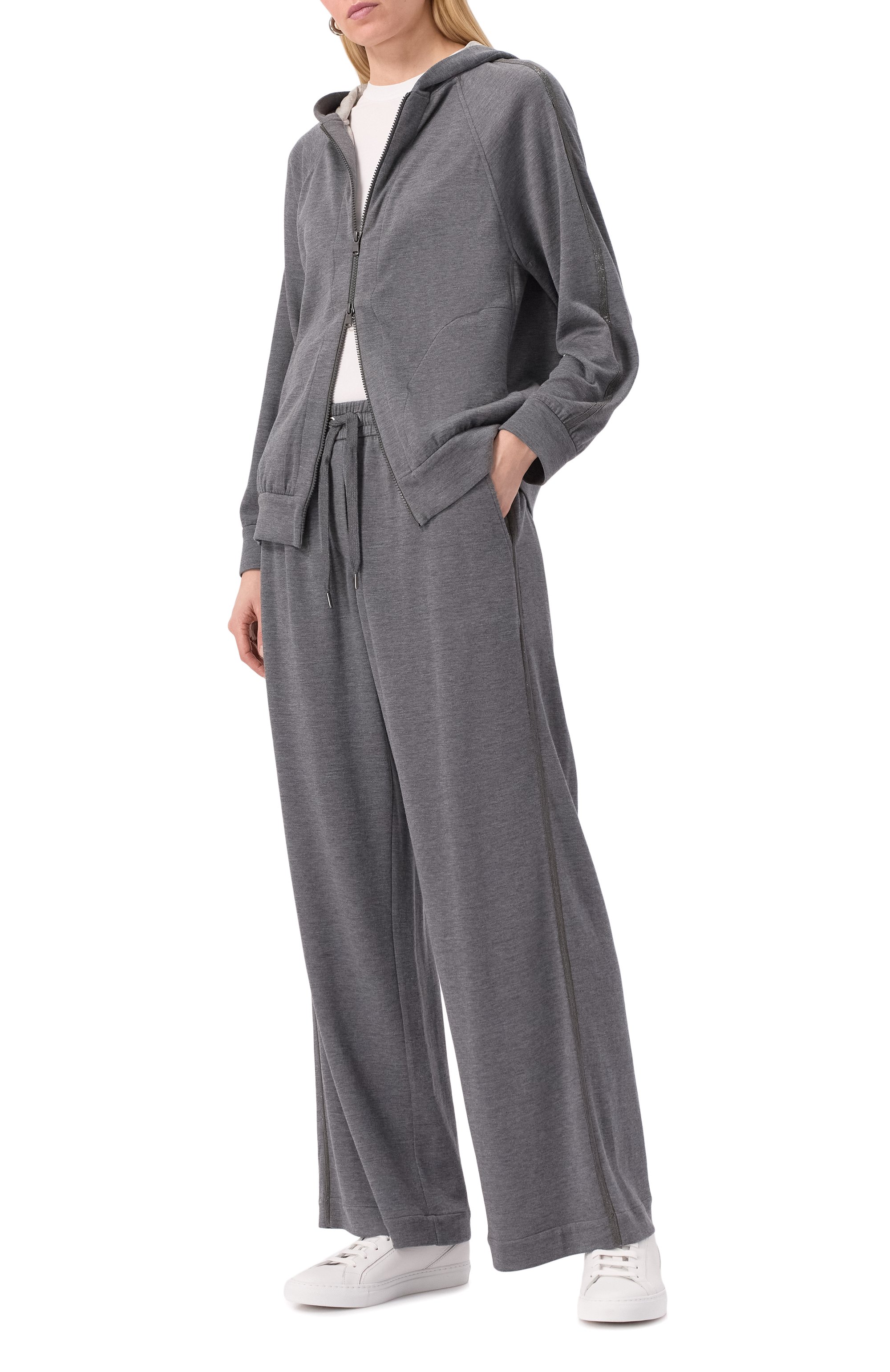 Толстовка из хлопка и шелка BRUNELLO CUCINELLI, арт. MD828SM606, фото 2