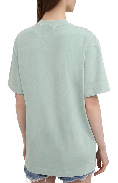 Хлопковая футболка ALEXANDER WANG светло-зеленого цвета по цене 25700 руб., арт. UCC1211030, фото 4 Хлопковая футболка ALEXANDER WANG, арт. UCC1211030, фото 4