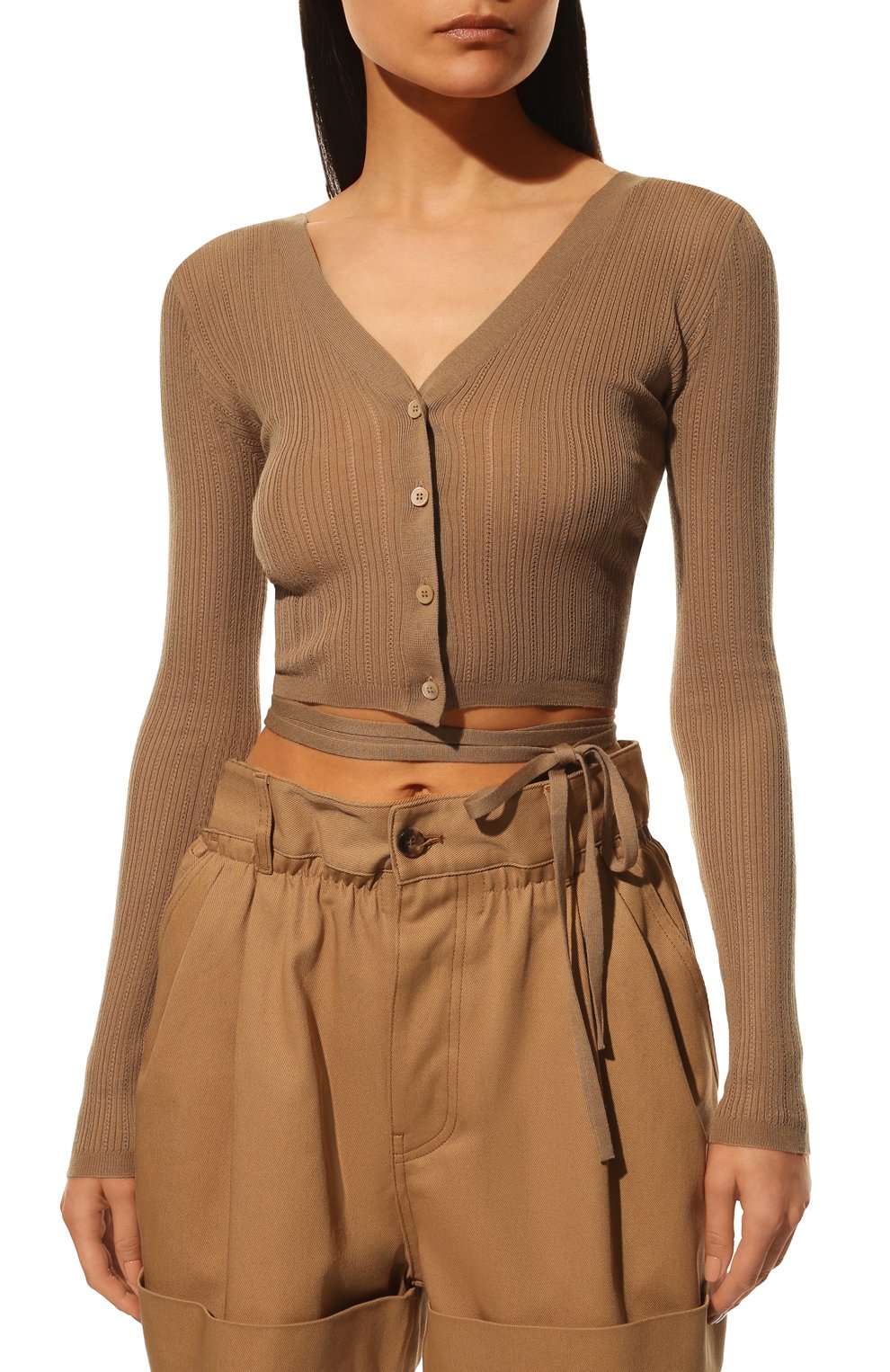 Шерстяной кардиган MIU MIU, арт. MMF414-TNR-F0040, фото 3