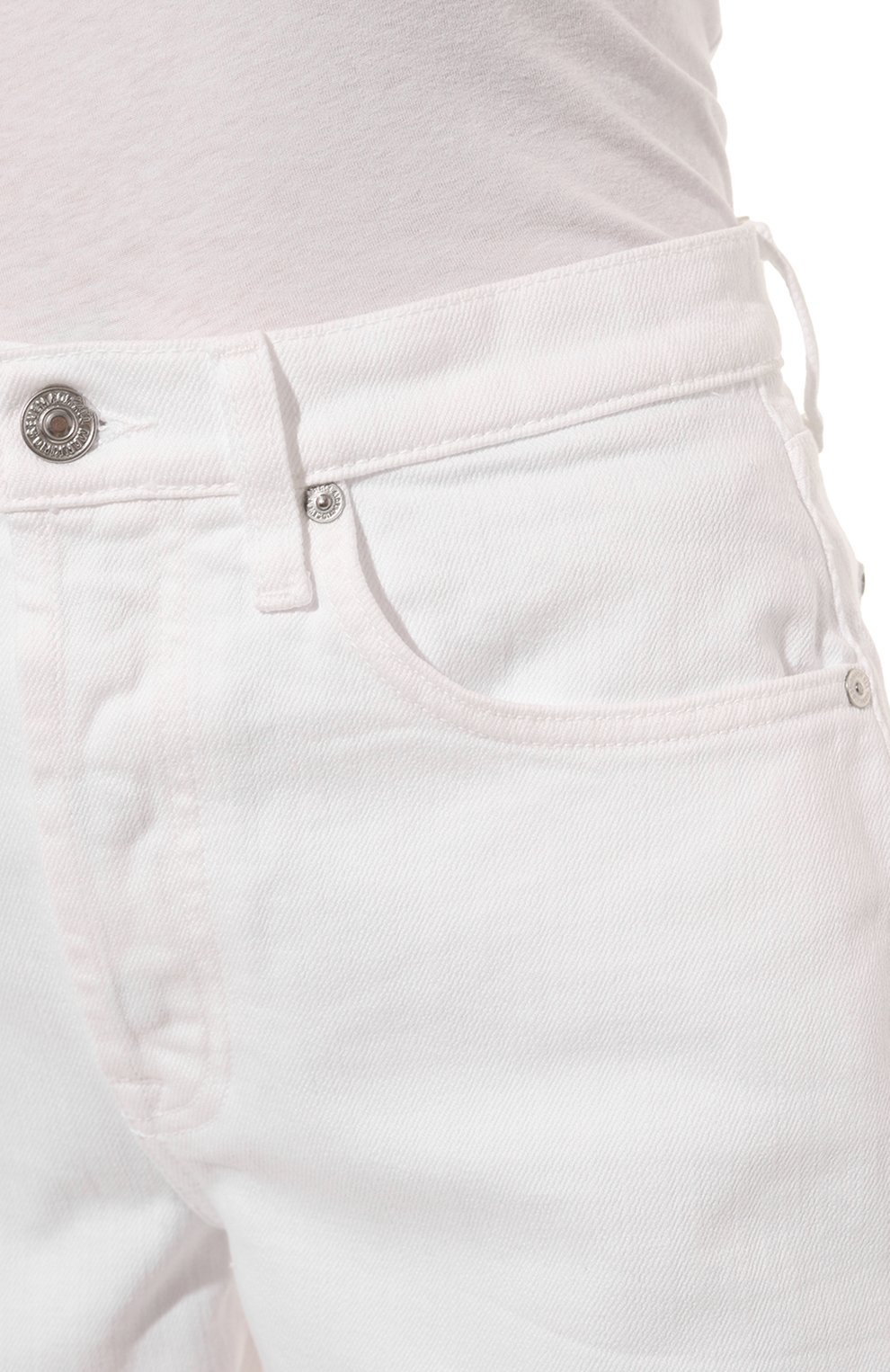 Джинсовые шорты 7 FOR ALL MANKIND белого цвета по цене 15950 руб., арт. JSEUC290YA, фото 5 Джинсовые шорты 7 FOR ALL MANKIND, арт. JSEUC290YA, фото 5