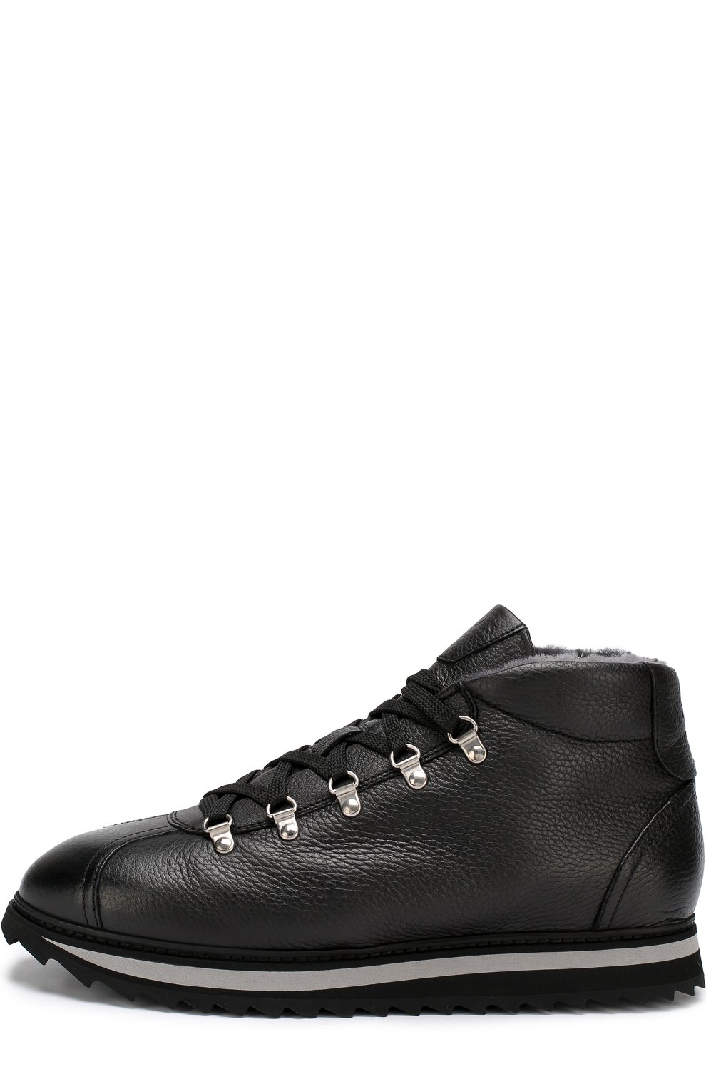 Высокие кожаные ботинки с внутренней меховой отделкой DOUCAL'S, арт. DU1793WINNUM019NN00, фото 3