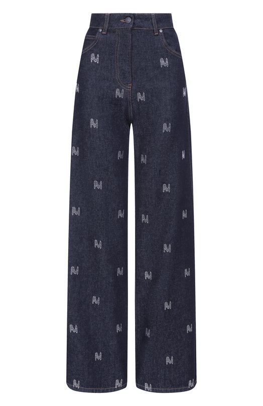 Джинсы с отделкой стразами MSGM 3941MDP240X/257756 Синий 3941MDP240X/257756