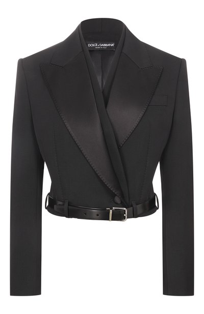 Женский жакет из шерсти и шелка DOLCE & GABBANA, арт. F29WLT/FU21E
