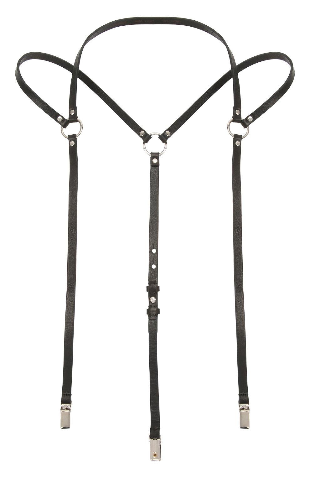 Кожаные подтяжки DSQUARED2 черного цвета по цене 41600 руб., арт. BEM0336 12900001, фото 1 Кожаные подтяжки DSQUARED2, арт. BEM0336 12900001, фото 1