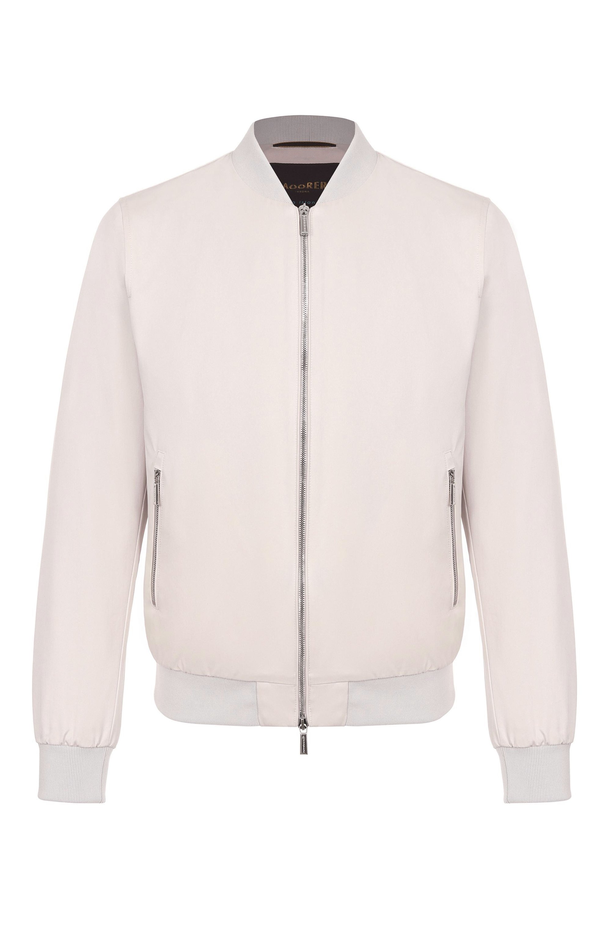 Бомбер из хлопка и шелка sorano-si MOORER светло-бежевого цвета по цене 239000 руб., арт. S0RAN0, фото 1 Бомбер из хлопка и шелка sorano-si MOORER, арт. S0RAN0, фото 1