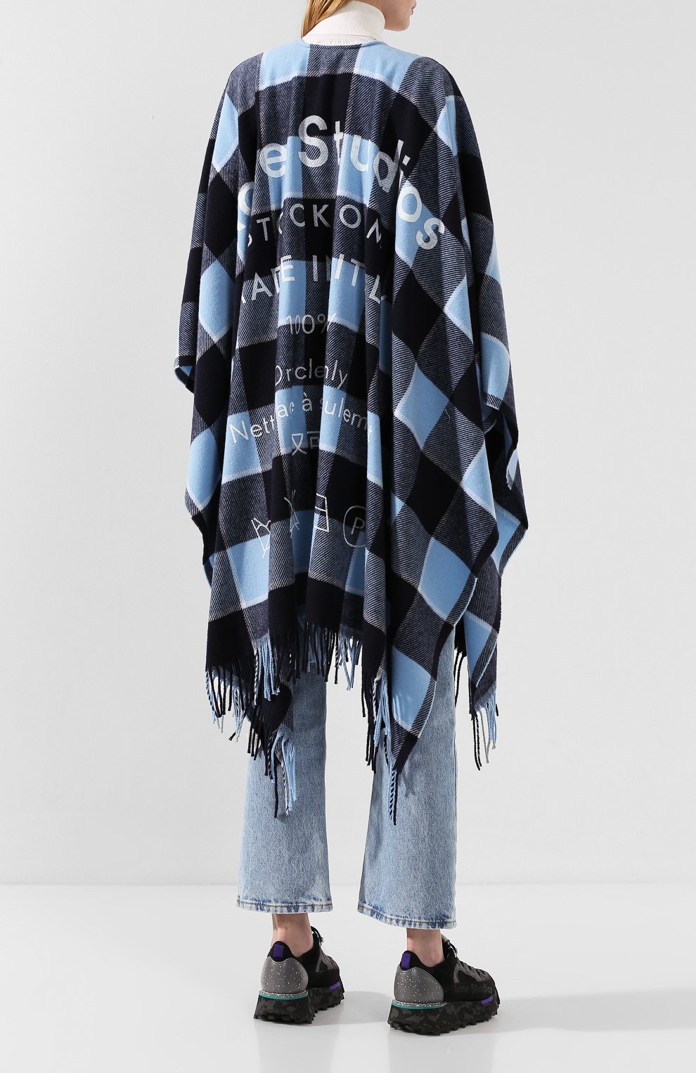 Шерстяная накидка ACNE STUDIOS, арт. CA0020/W, фото 4
