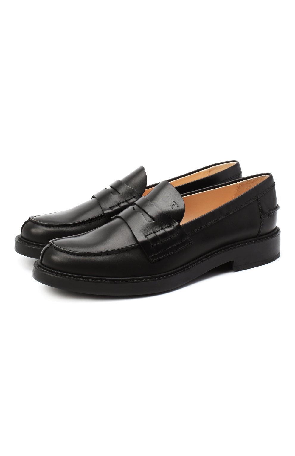 Женские черные кожаные лоферы TOD’S купить в интернет-магазине ЦУМ, арт ...