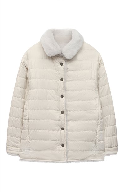 Шуба BRUNELLO CUCINELLI белого цвета по цене 447000 руб., арт. BPMFSY612C, фото 4 Шуба BRUNELLO CUCINELLI, арт. BPMFSY612C, фото 4