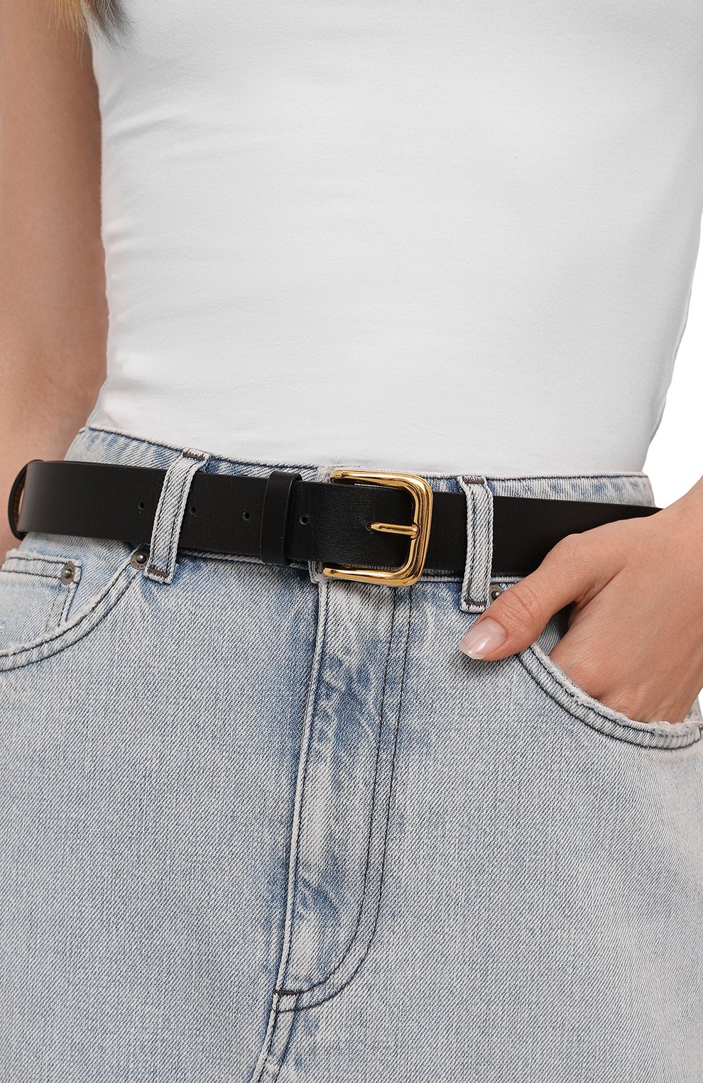 Кожаный ремень OLOLOL черного цвета по цене 14000 руб., арт. OLRM015/900/BASE, фото 2 Кожаный ремень OLOLOL, арт. OLRM015/900/BASE, фото 2