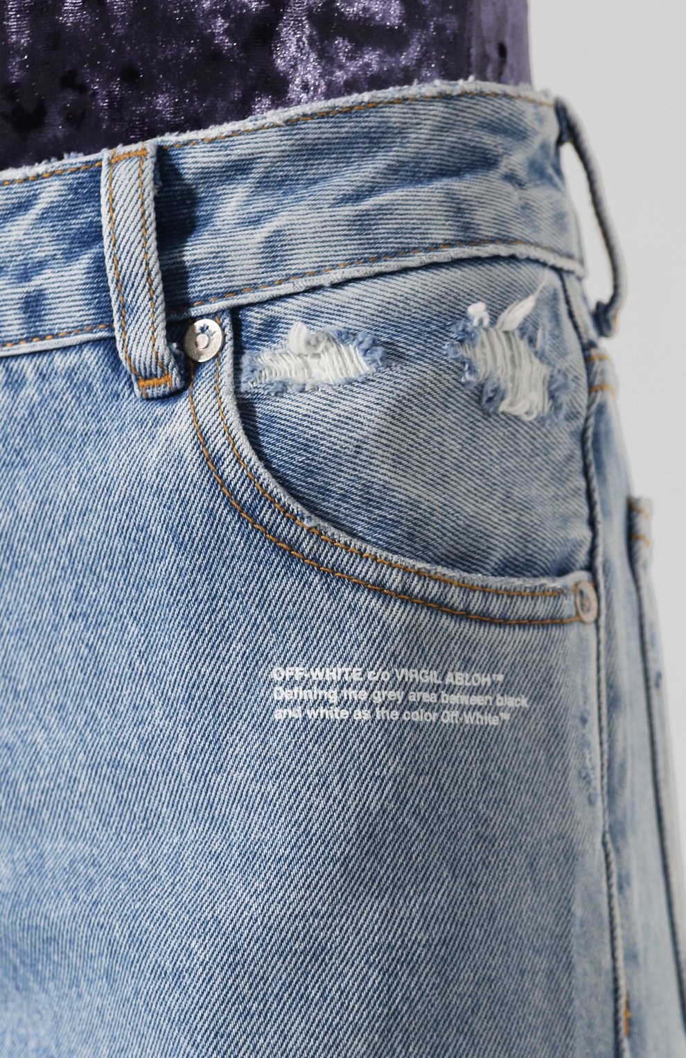 Джинсы OFF-WHITE, арт. 0WYA004E197730778700, фото 5