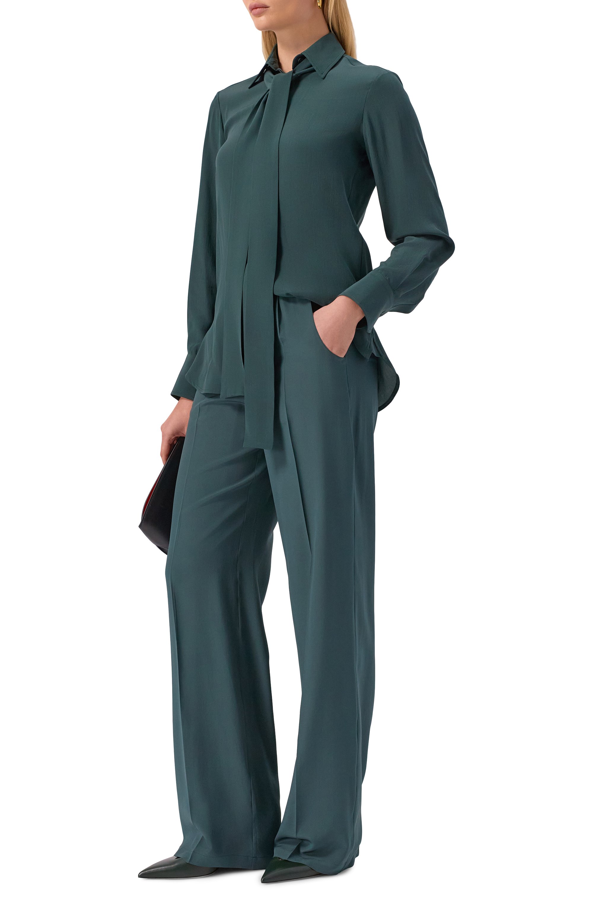 Шелковые брюки KITON, арт. D48122K0597A41, фото 2