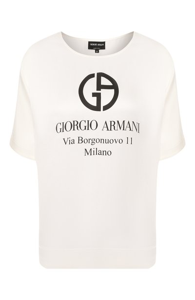 Женская шелковая футболка GIORGIO ARMANI, арт. 0SHCCZ20/TZ500