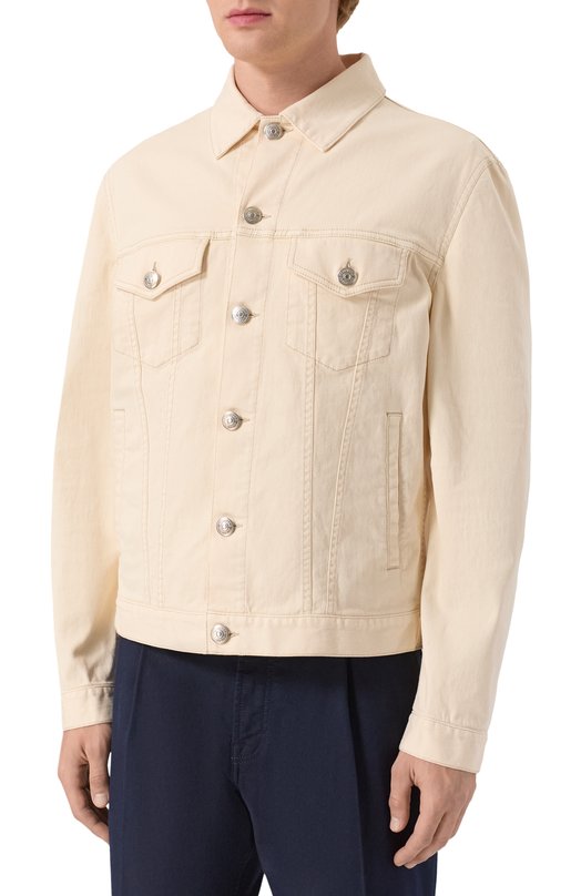 Джинсовая куртка Brunello Cucinelli M277P6910 Кремовый  M277P6910 Фото 3