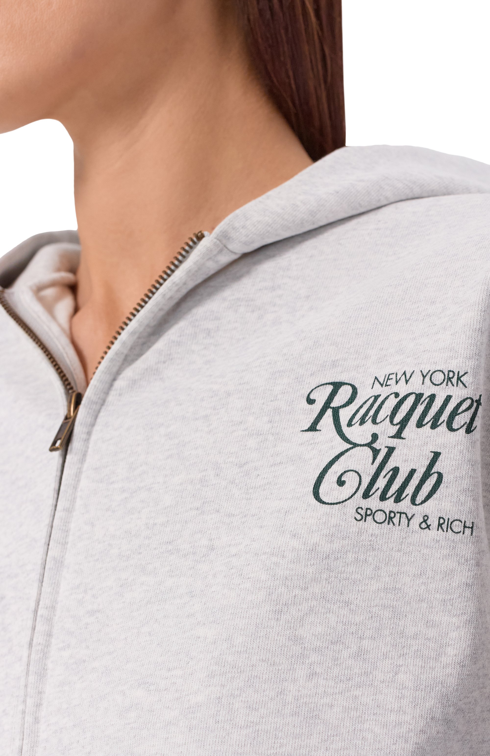 Хлопковая толстовка SPORTY AND RICH, арт. ST08861430GY03, фото 5